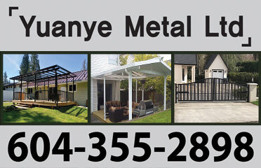 Yuanye Metal Ltd (어닝,레일,게이트,선룸)