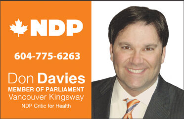 Don Davies Members of Parliament (Vancouver Kingsway)
